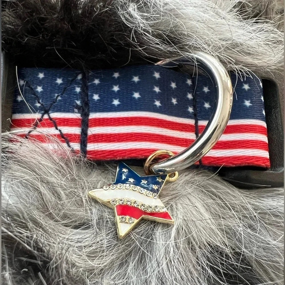 NEW without tags, Patriotic Dog Collar never used. - Picture 8 of 8